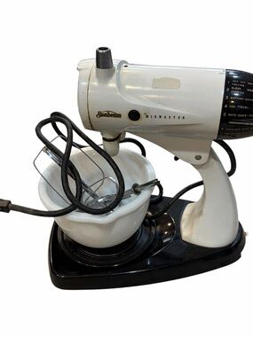 Sunbeam Mixmaster Stand Mixer in White and Black